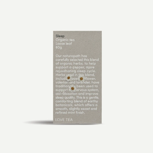 “Love Tea Organic Sleep Loose Leaf Tea – Chamomile & Lavender Herbal Blend”
