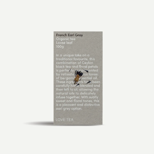 “Love Tea Organic French Earl Grey Loose Leaf – Black Tea with Bergamot”